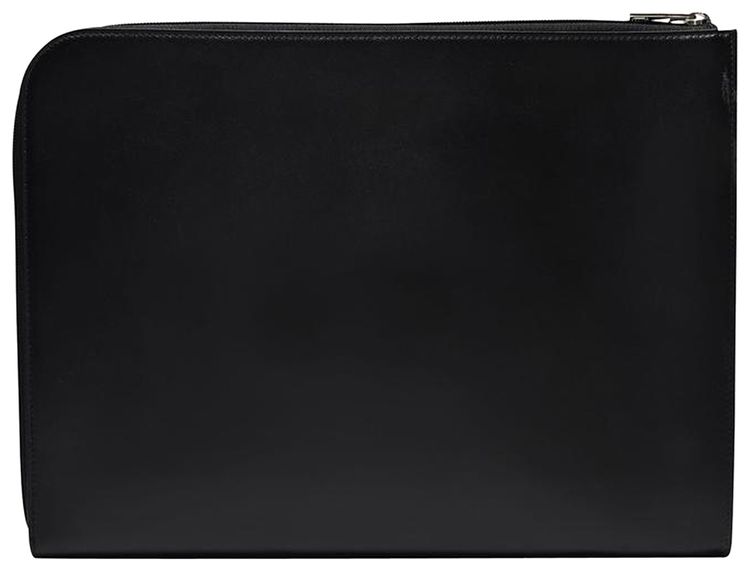 Alexander McQueen A4 Zip Pouch Black