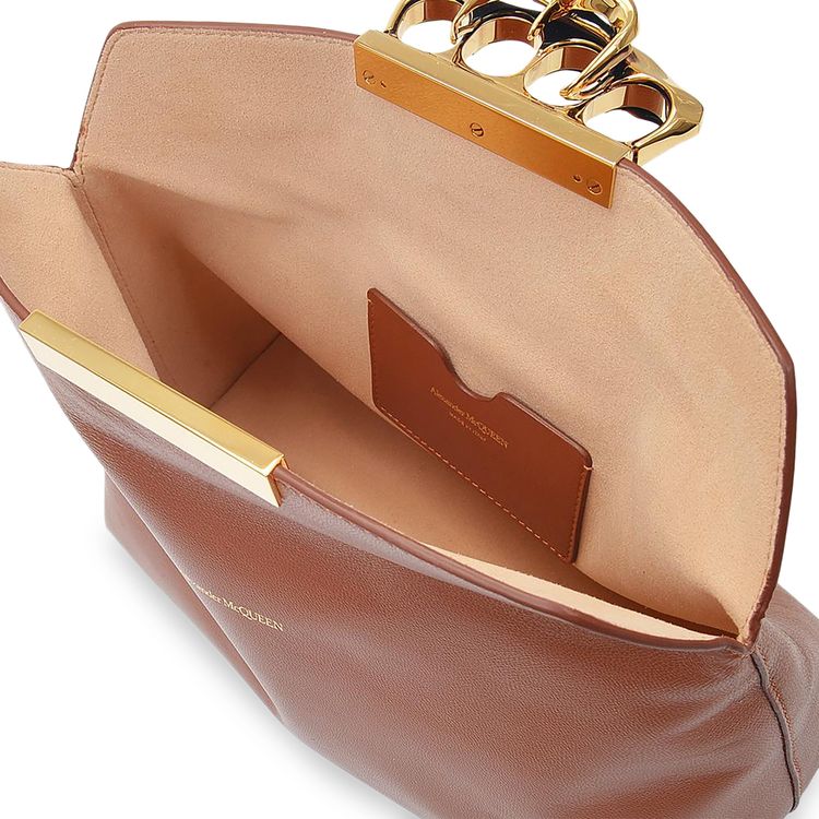 Alexander McQueen Sculptural Pouch Brown