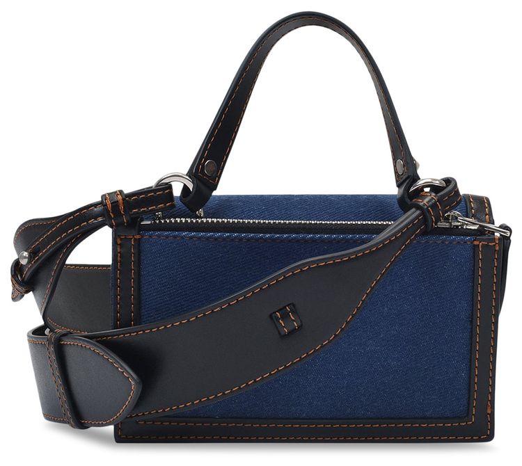 Alexander McQueen Skull Lock Small Bag Blue
