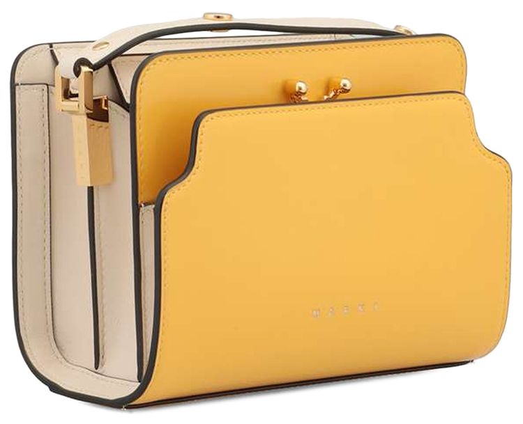 Marni Trunk Reverse Mini Crossbody Bag Yellow