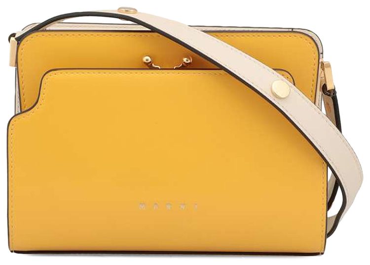 Marni Trunk Reverse Mini Crossbody Bag Yellow