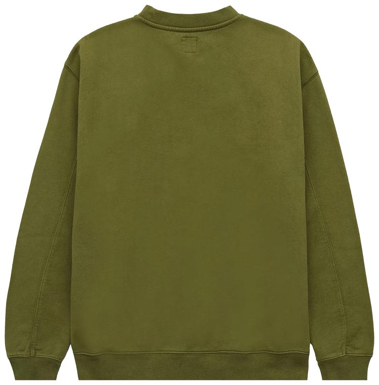 Brain Dead Mount Slime Crewneck Olive