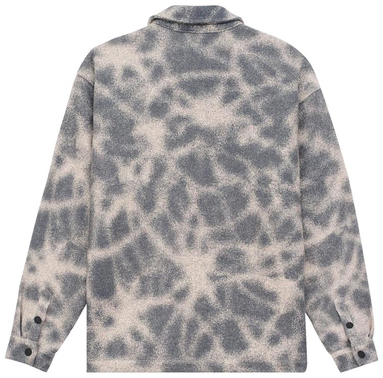 Brain Dead Fireworks Yarn Dyed Flannel Shirt Slate Blue