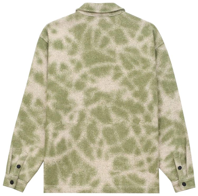 Brain Dead Fireworks Yarn Dyed Flannel Shirt Moss