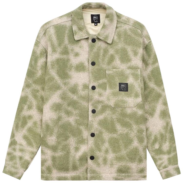 Brain Dead Fireworks Yarn Dyed Flannel Shirt Moss