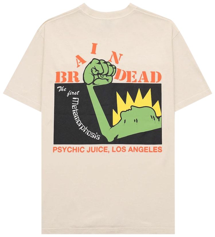 Brain Dead Psychic Juice T Shirt Natural