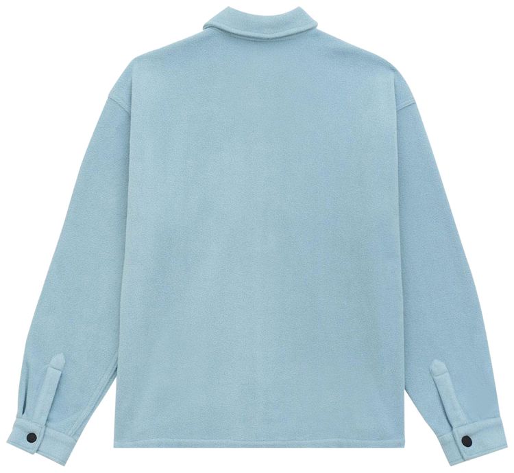 Brain Dead Polar Fleece Climber Shirt Light Blue