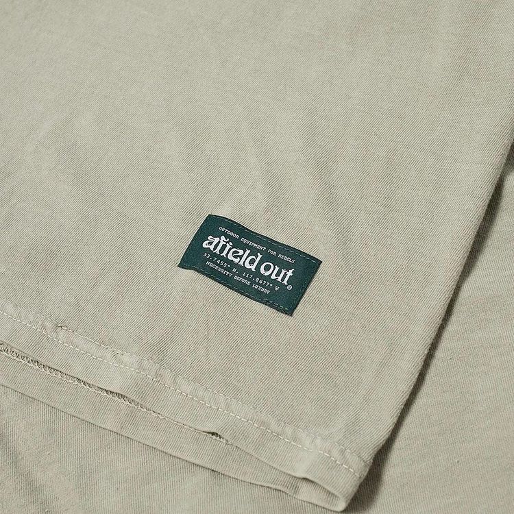 Afield Out Burrough Long Sleeve T Shirt Sand