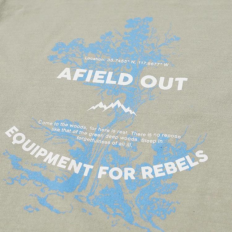 Afield Out Burrough Long Sleeve T Shirt Sand