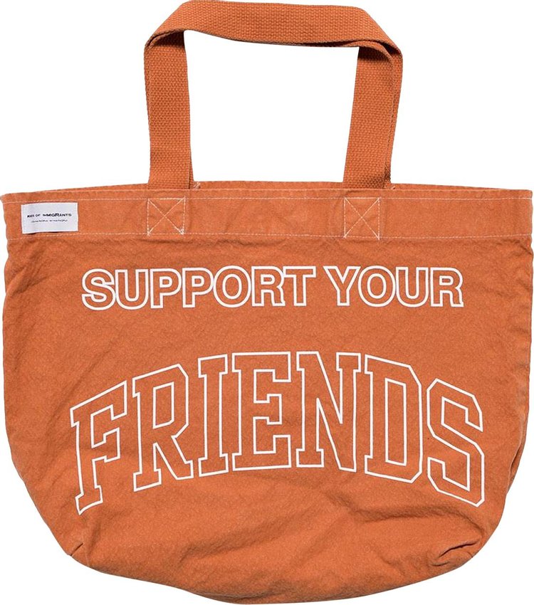 Kids of Immigrants Support Your Friends Tote Bag 'Burnt Orange'