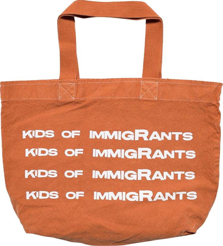 Kids of Immigrants Support Your Friends Tote Bag Burnt Orange