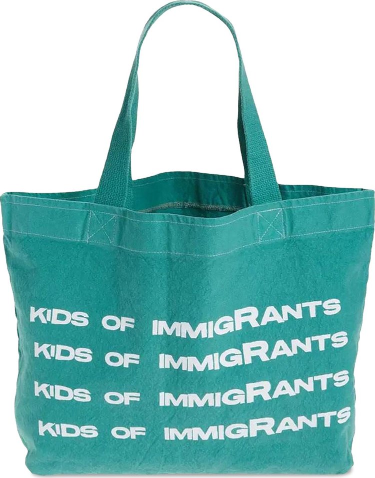 Kids of Immigrants Support Your Friends Tote Bag Teal