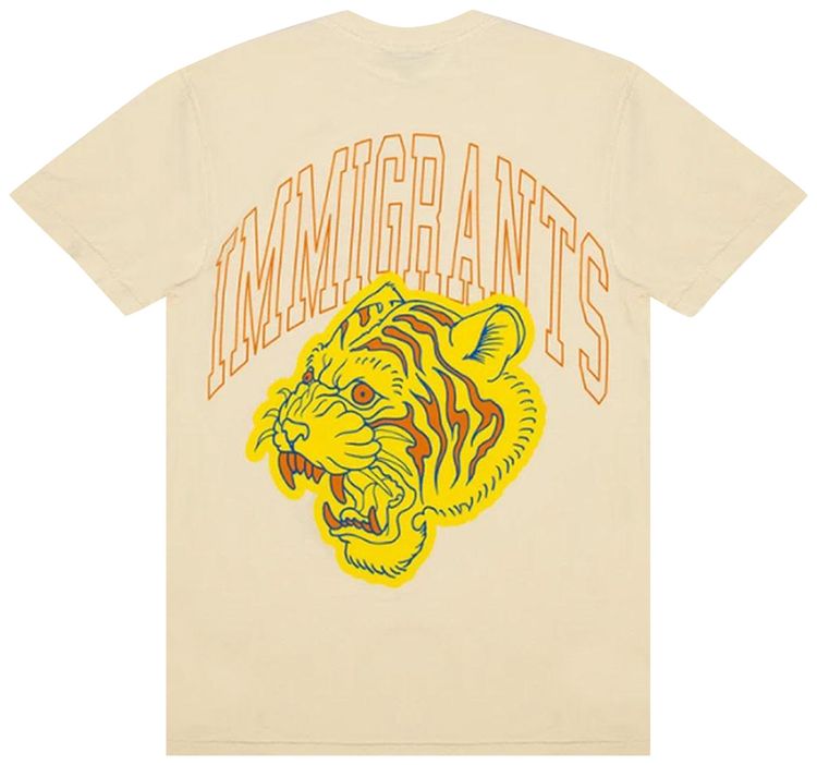 Kids of Immigrants Immigrants Tiger T Shirt Natural