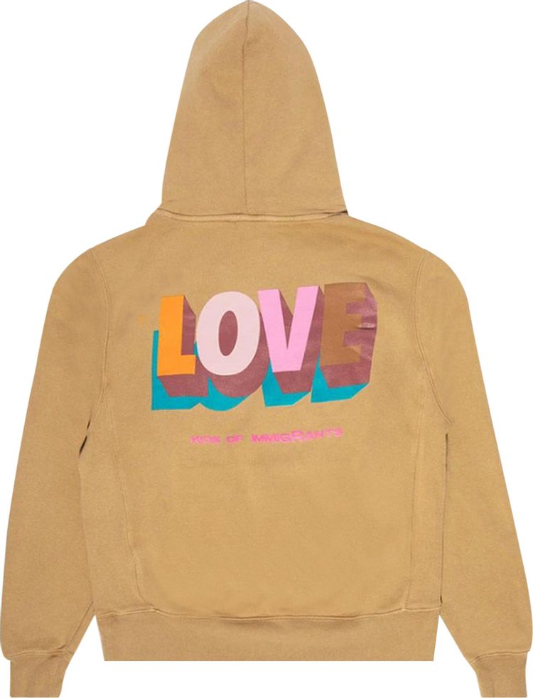 Kids of Immigrants Spread Love 40 Hoodie Sand