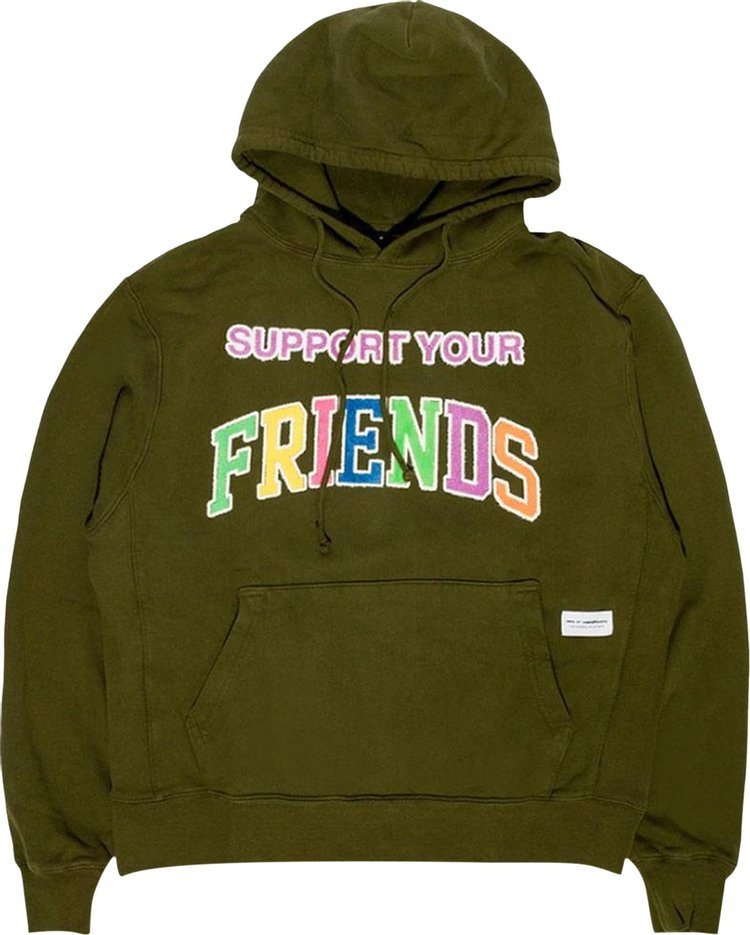 Kids of Immigrants Support Your Friends 4.0 Hoodie 'Oilve Multicolor'