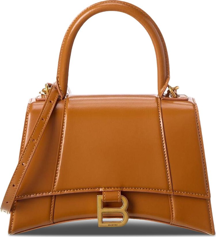 Buy Balenciaga Hourglass Small Top Handle Bag 'Camel' - 593546 1QJ4M 2702