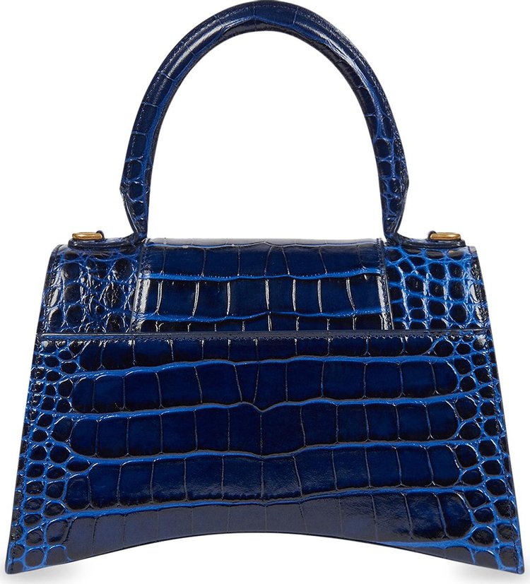 Balenciaga Hourglass Small Top Handle Bag Blue