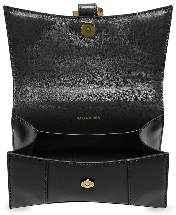 Balenciaga Hourglass XS Top Handle Bag Black