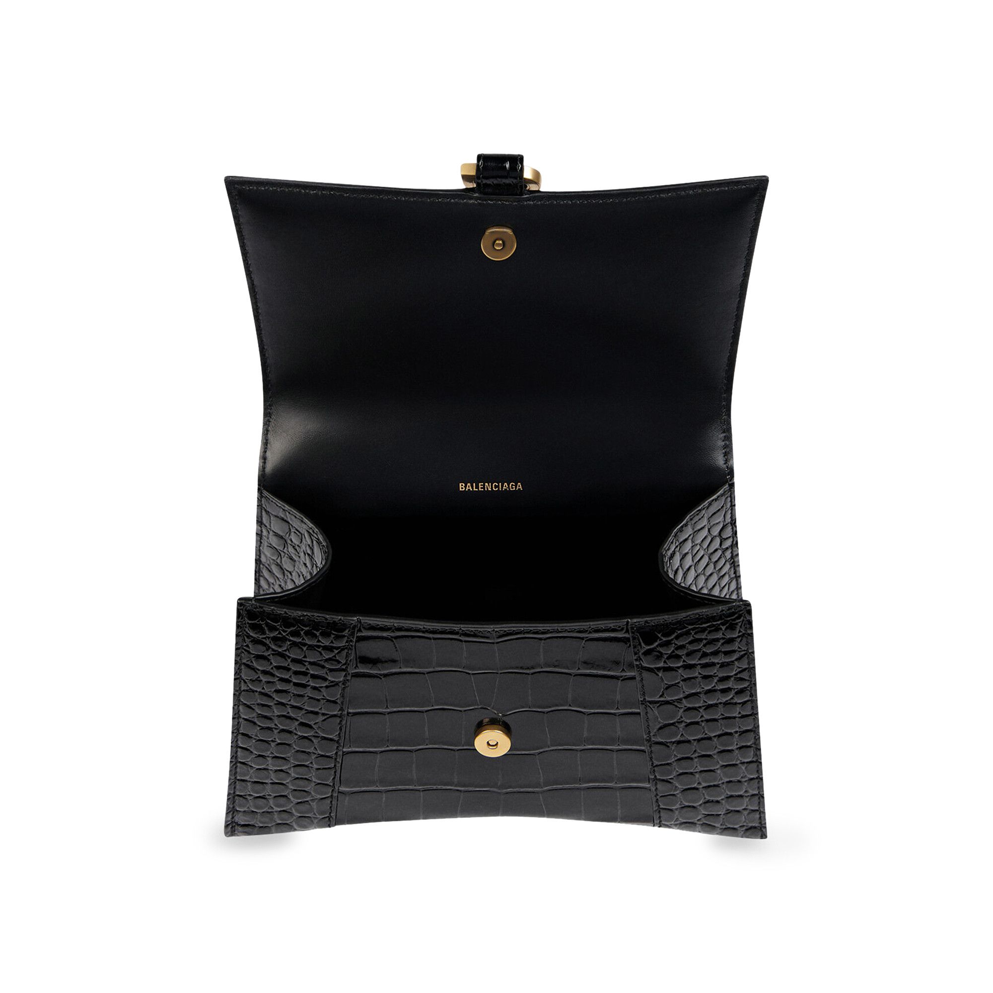 Buy Balenciaga Hourglass XS Top Handle Bag 'Black' - 592833