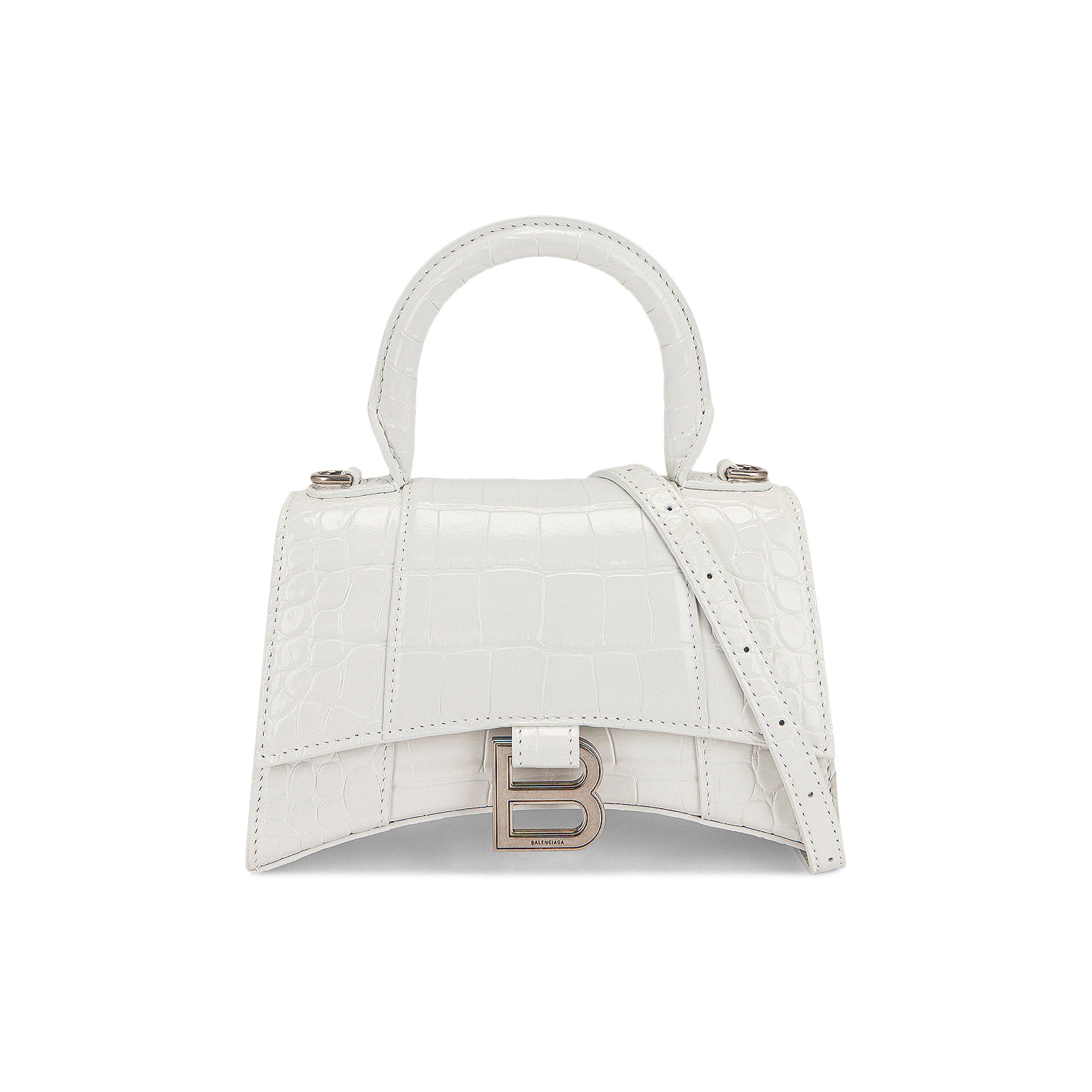 Balenciaga Hourglass XS Top Handle Bag 'White'