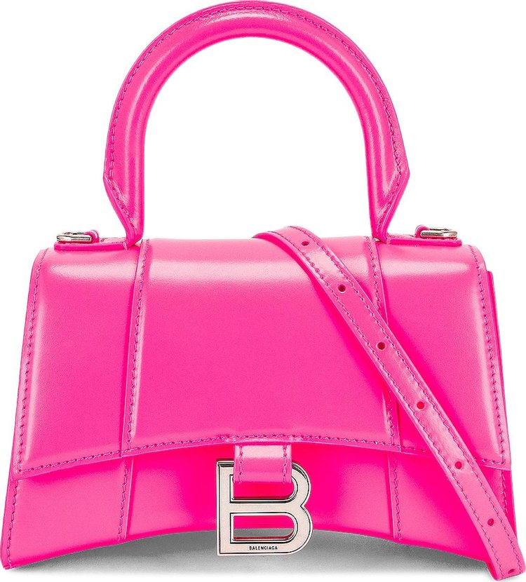 Balenciaga Hourglass XS Top Handle Bag 'Fuchsia'