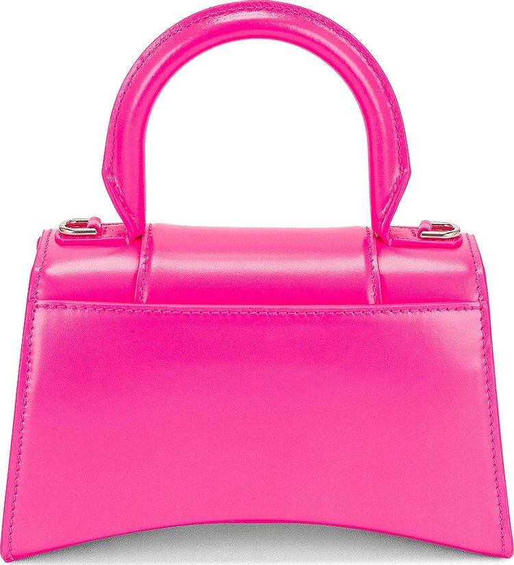 Balenciaga Hourglass XS Top Handle Bag Fuchsia