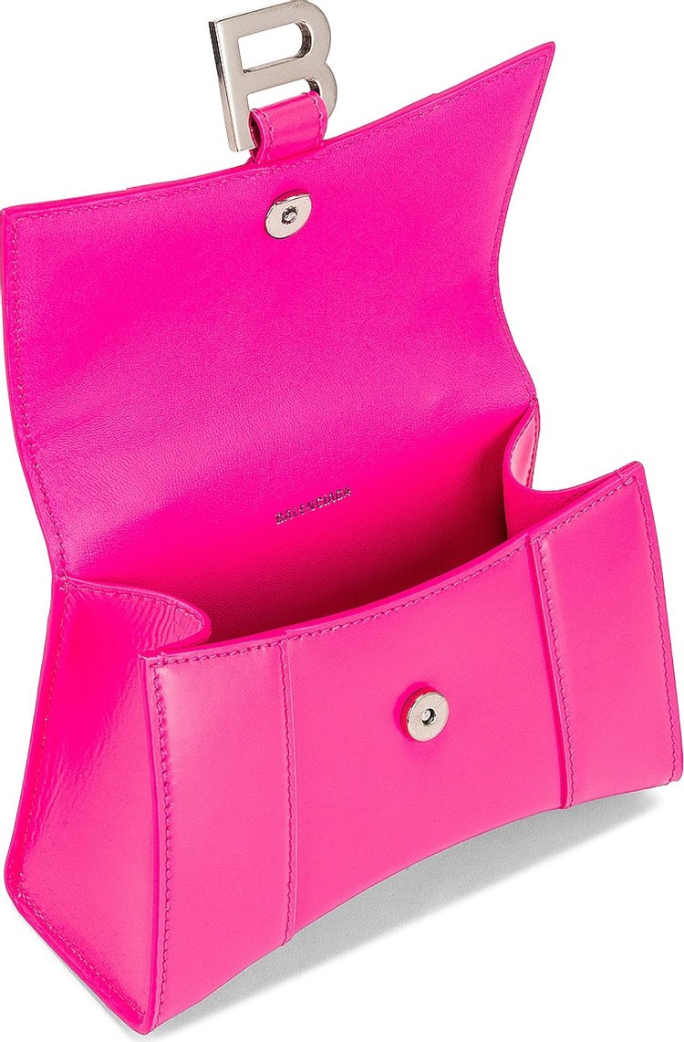 Balenciaga Hourglass XS Top Handle Bag Fuchsia