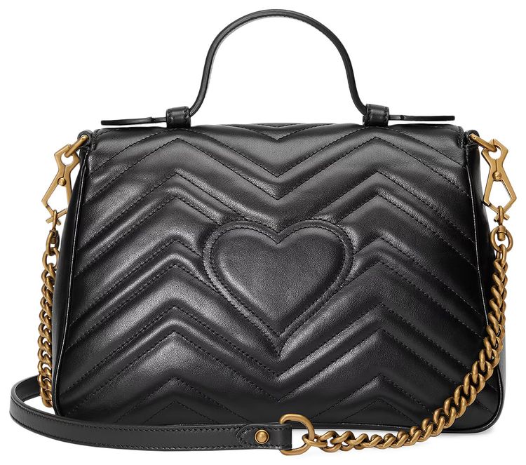 Gucci GG Marmont Small Top Handle Bag Black