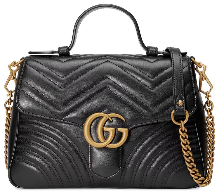 Gucci GG Marmont Small Top Handle Bag Black