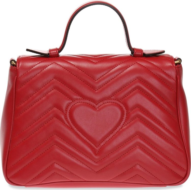 Gucci GG Marmont Small Top Handle Bag Red