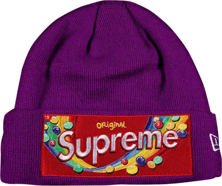 Supreme x Skittles x New Era Beanie 'Purple'