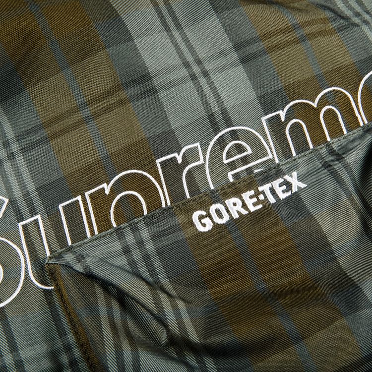 Supreme GORE TEX Tech Pant Olive Plaid