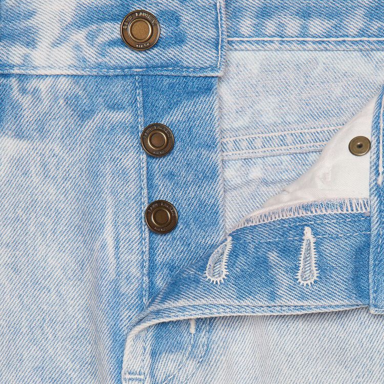 Saint Laurent Straight Classic Jeans BlueMarblePink