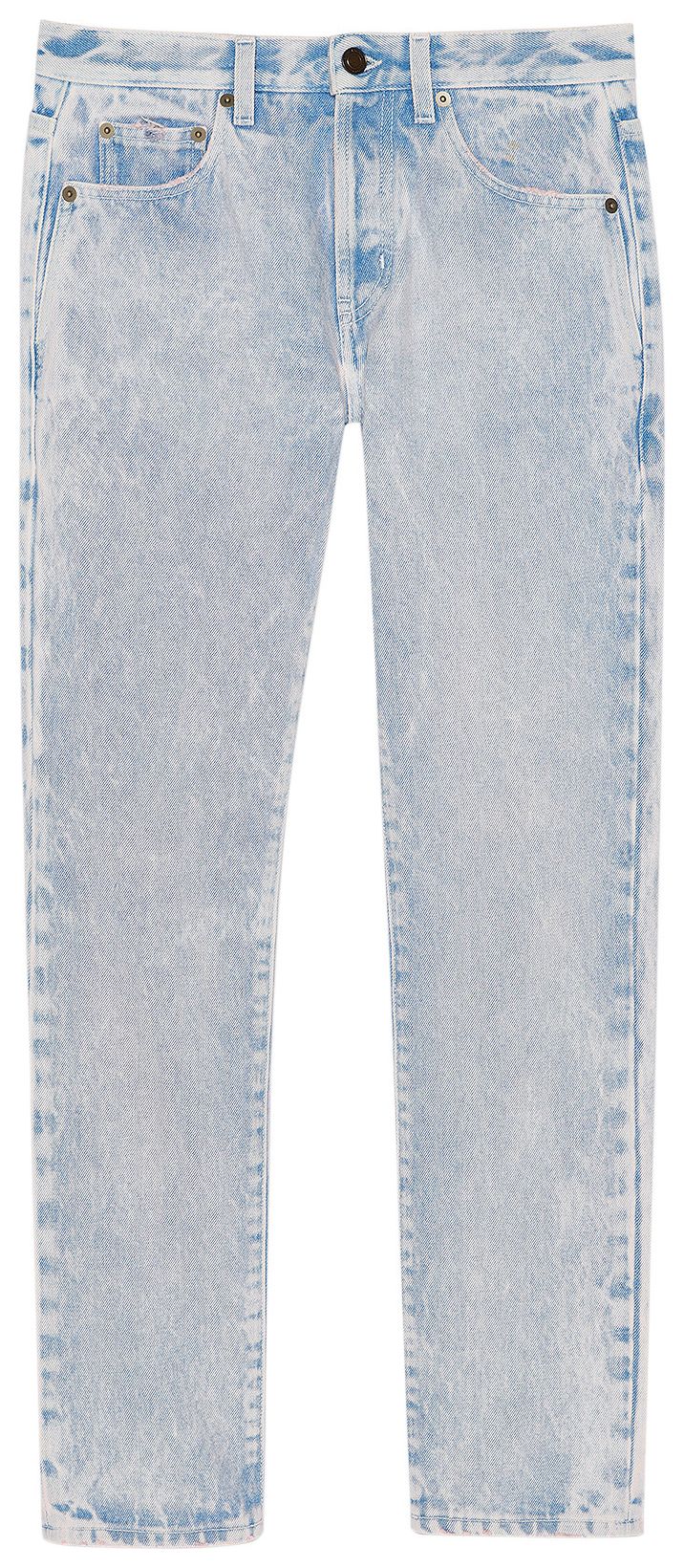 Saint Laurent Straight Classic Jeans BlueMarblePink