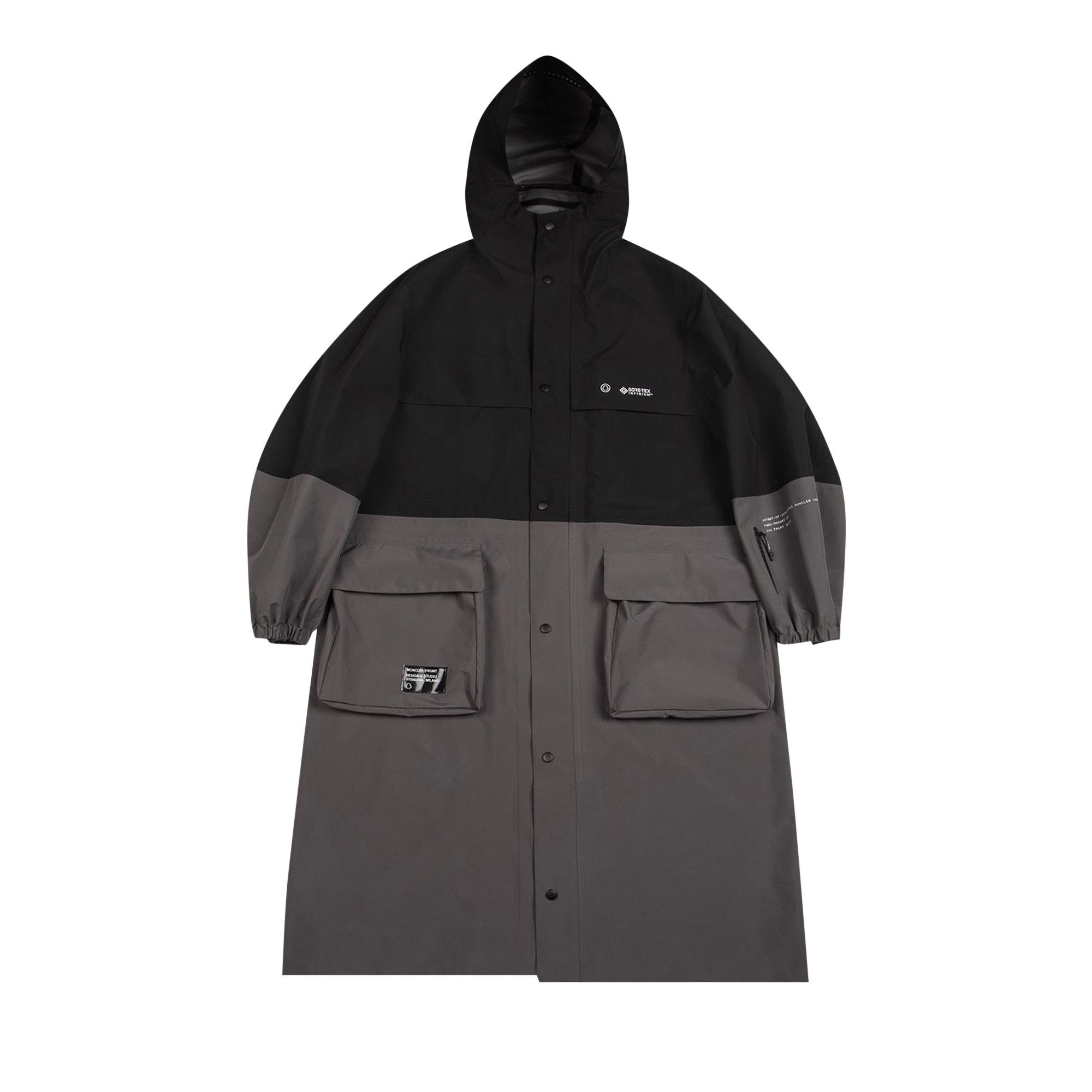 Buy Moncler Genius Nembus Long Coat 'Black/Grey' - 1C000 02 5959T
