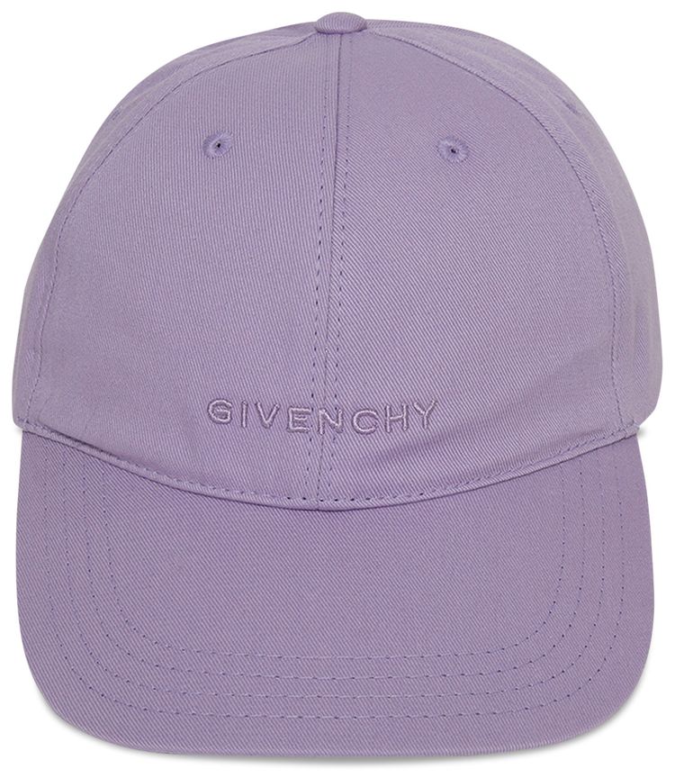 Givenchy Curved Cap With Embroided Logo Lilac
