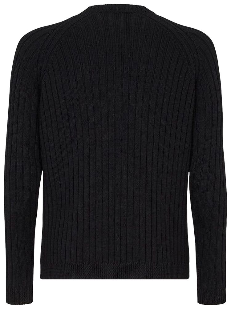 Fendi Noel Fielding Print Knit Nero