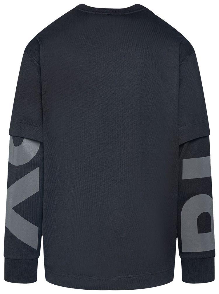 Burberry Exploded Long Sleeve Tee Black
