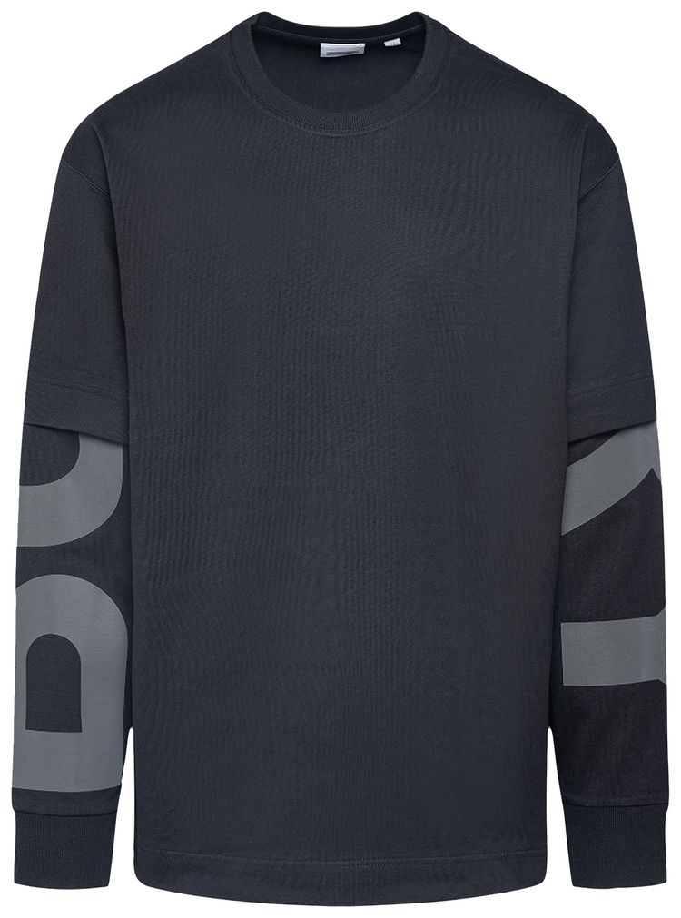 Burberry Exploded Long Sleeve Tee Black