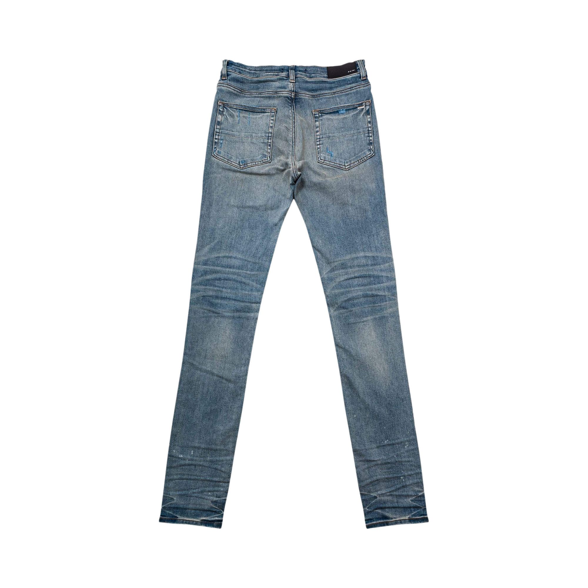 Buy Amiri MX1 Leather Playboy Jean 'Clay Indigo' - MDS049 408 CLAY