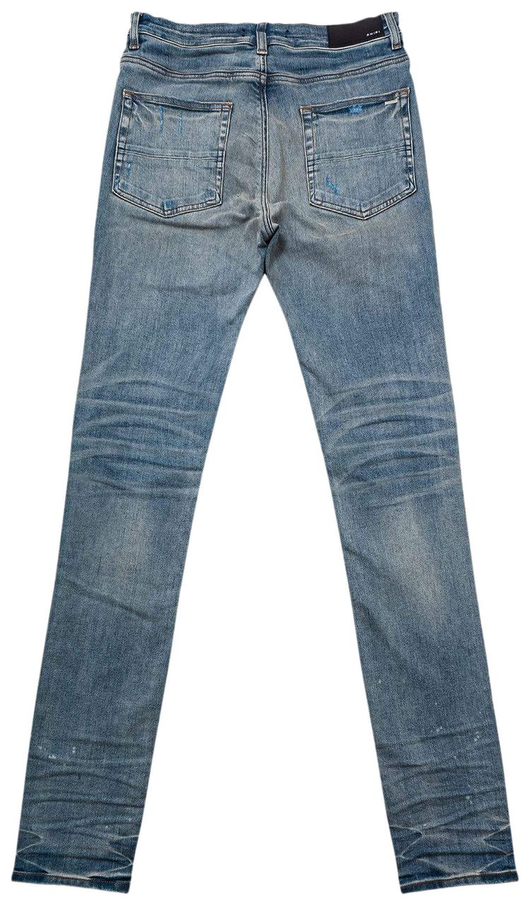 Amiri MX1 Leather Playboy Jean Clay Indigo