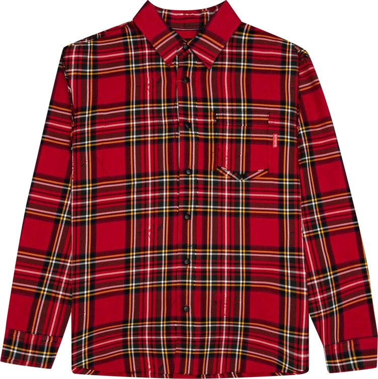 Mastermind Japan Reversible Shirt 'Red Tartan Plaid'