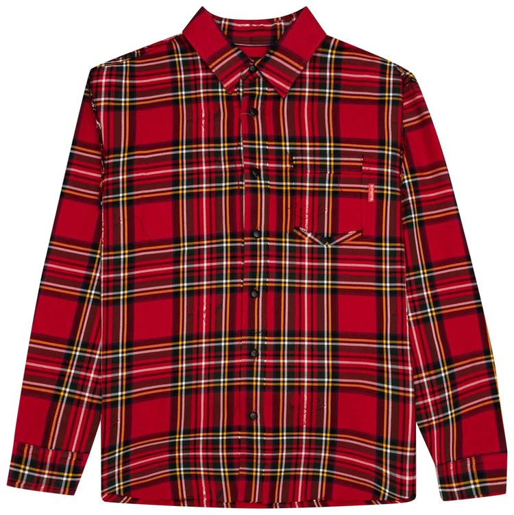 Mastermind Japan Reversible Shirt Red Tartan Plaid