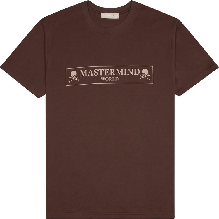 Mastermind World Boxed Logo Short-Sleeve Tee 'Brown'