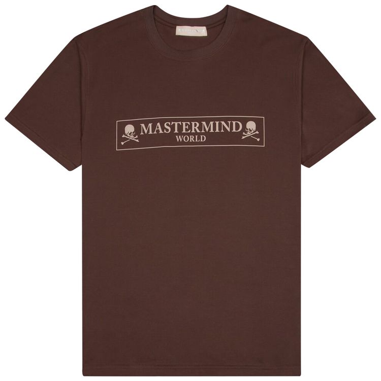 Mastermind World Boxed Logo Short Sleeve Tee Brown