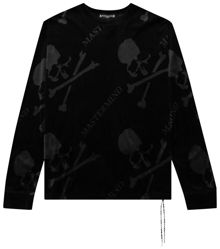 Mastermind World Velour All Over Tee BlackCharcoal