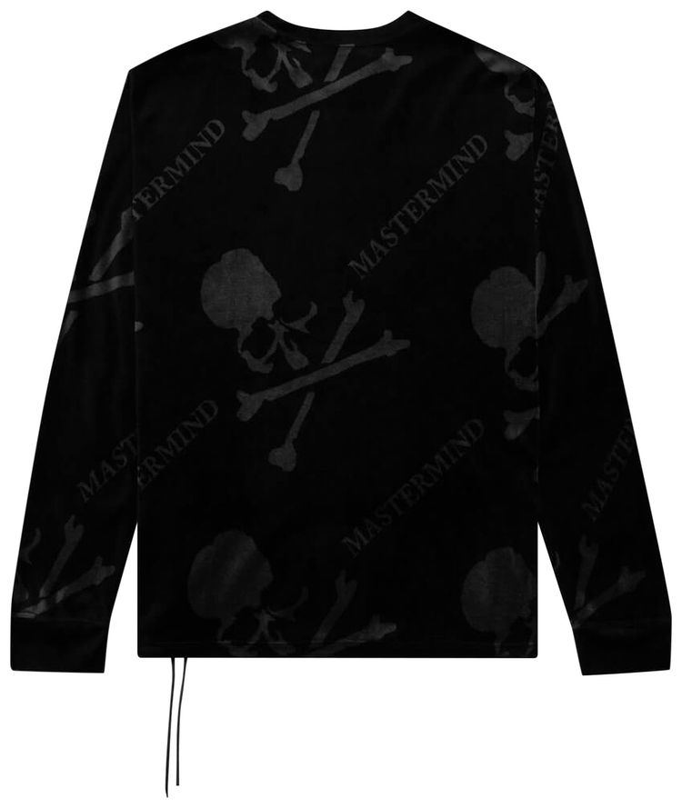 Mastermind World Velour All Over Tee BlackCharcoal