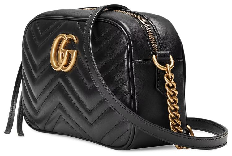 Gucci GG Marmont Small Matelasse Shoulder Bag Black