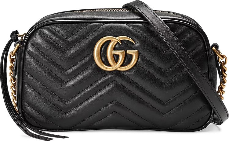Gucci GG Marmont Small Matelassé Shoulder Bag 'Black'