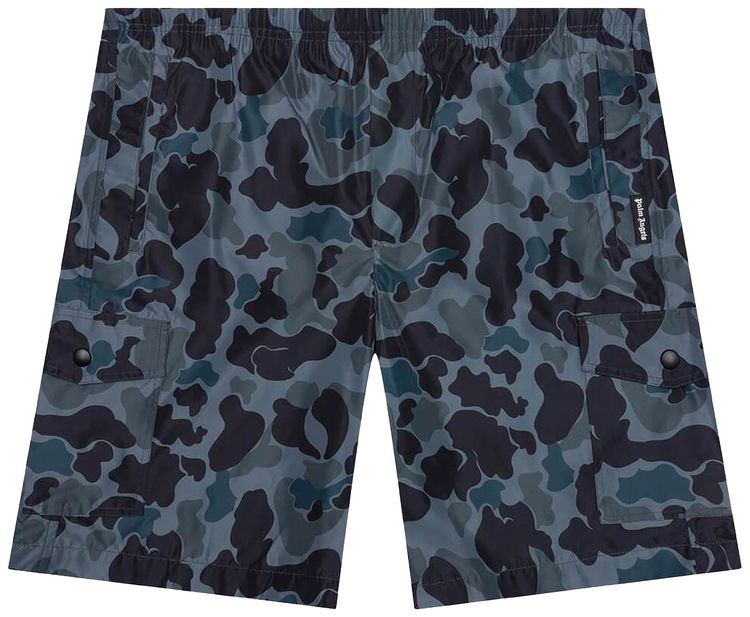Palm Angels Night Camo Swim Short BlackWhite